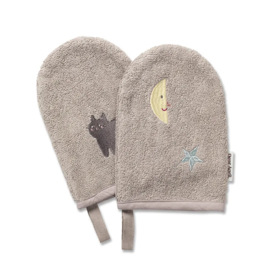 Online Dear April Paw Waschhandschuh Moon Cat 2er-Set