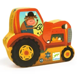 New Djeco Puzzle Traktor - 16 Teile
