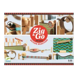 New Djeco Zig & Go Aktion-Reaktion-Baukasten 48-teilig