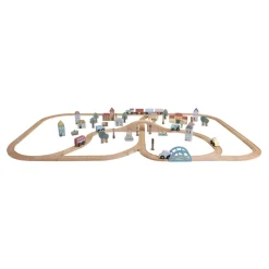 Little Dutch Holzeisenbahn XXL Starter-Set 100-teilig