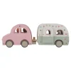 Clearance Little Dutch Holzspielzeugauto mit Wohnwagen