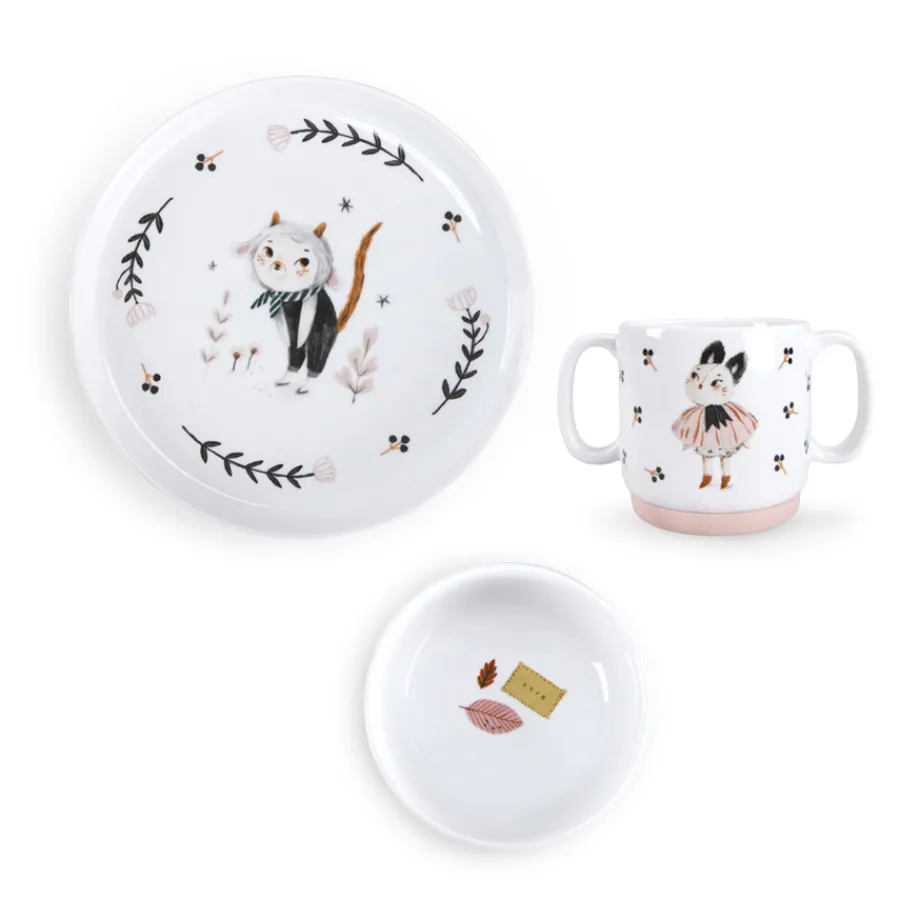 Clearance Moulin Roty Porzellangeschirr-Set Apru00e8s la Pluie