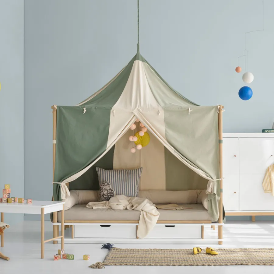 Outlet Oliver Furniture Camp Betthimmel Circus gru00fcn/ungefu00e4rbt