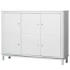 Oliver Furniture Wood Multi-Schrank 3 Tu00fcrig Weiu00df