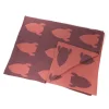 Hot Pellianni Decke gestrickt organic red