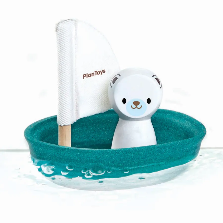Outlet PlanToys Segelboot Eisbu00e4r
