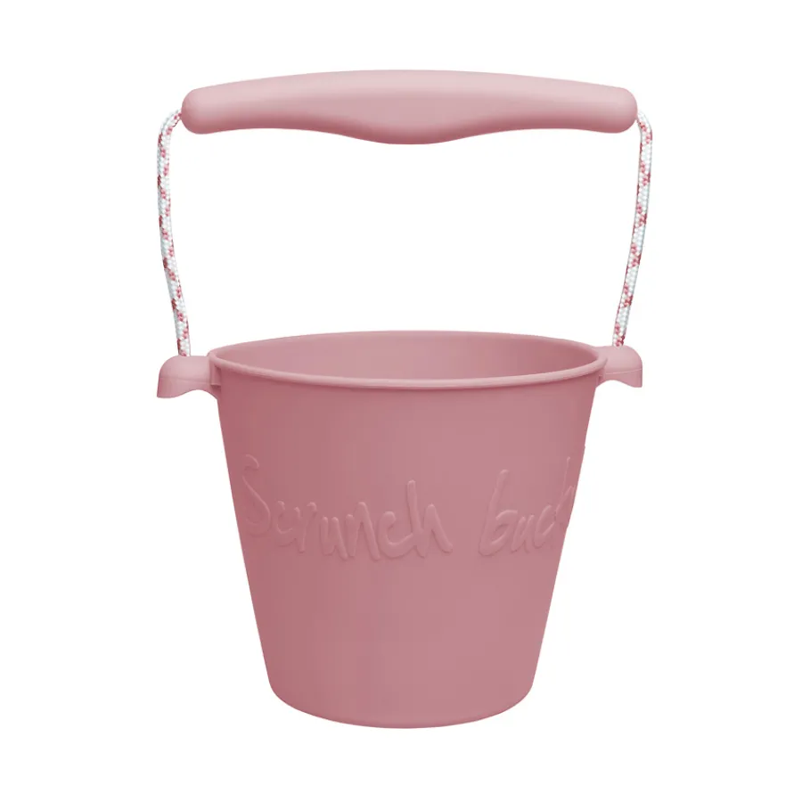 Clearance Scrunch Sandspielzeug Eimer biegsam Dusty Rose