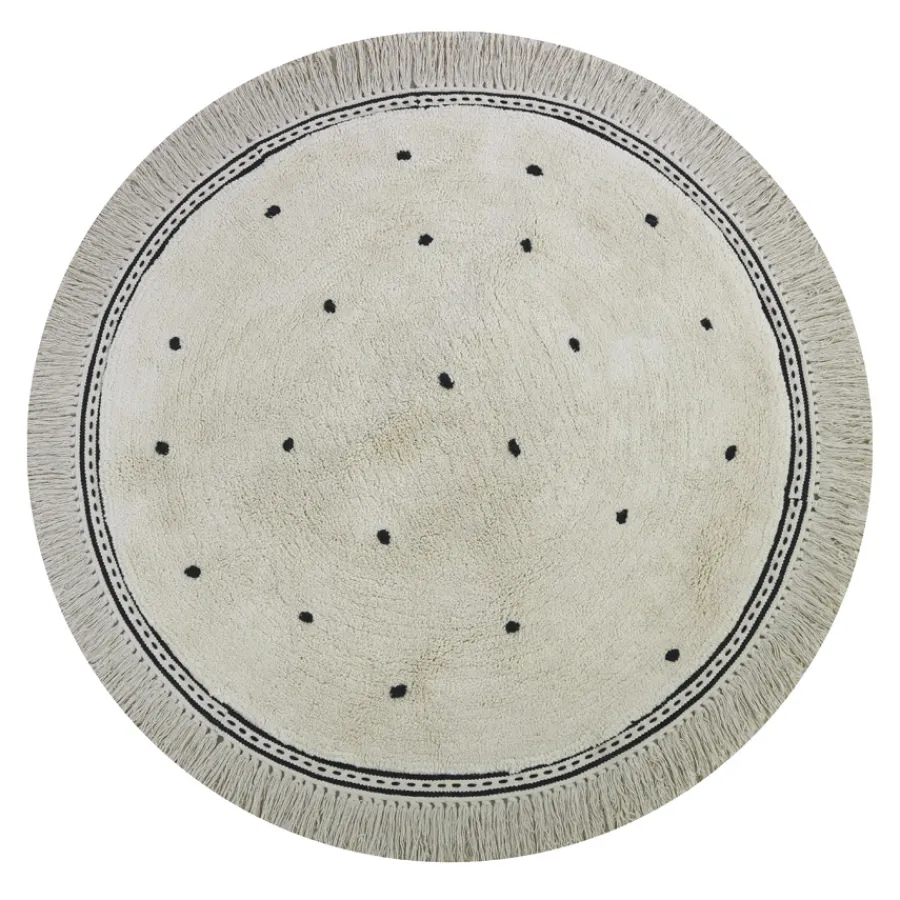 Sale Tapis Petit Teppich Anna dots cream 110x110
