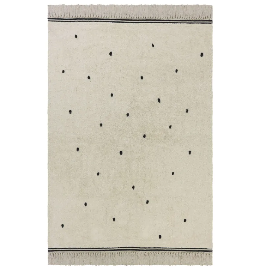 Discount Tapis Petit Teppich Emily dot Cream 170x120