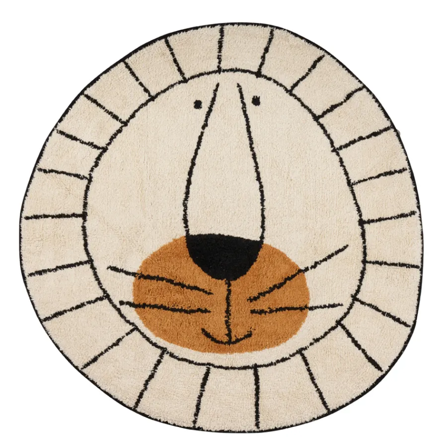 Tapis Petit Teppich Lion natural 100x100