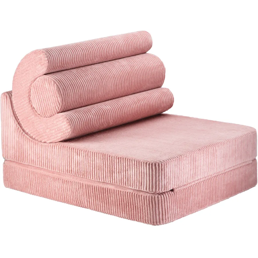 New Wigiwama Kindersessel/Matratze Flipster Pink Mousse Cord