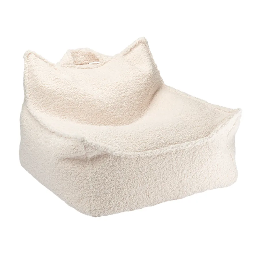 Discount Wigiwama Kindersitzsack/Kindersessel Cream White Teddy